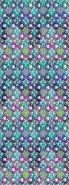 Elle çizilmiş çiçek desenli Raster çizimi. Mavi arka planda. Çocuksu tasarım. Tekstil, kumaş, ambalaj, hatıra defteri için güzel çiçek arkaplanı..