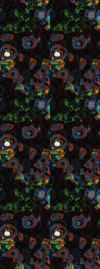 Çiçekli karalama şeklinde Raster çiçek deseni. Siyah ve gri renkli çiçekler. Yumuşak, yaz çiçekli arka plan.