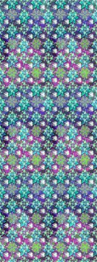 Elle çizilmiş çiçek desenli Raster çizimi. Mavi arka planda. Çocuksu tasarım. Tekstil, kumaş, ambalaj, hatıra defteri için güzel çiçek arkaplanı..