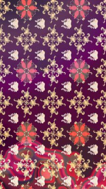 Poster ya da kapak için arka plan. Davetiye ve kartpostal tasarımı için dekoratif çiçek unsurları. Şirin, zarif çiçekler Raster illüstrasyonu. Yapraklı kusursuz desen. Tekstil için figür.