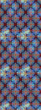 Sevimli çiçek raster deseni. Mavi renkli çiçekler. Renkli Bahar Teması eskiz kalıbı. Düz Çiçek Elementleri Tasarımı.