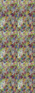 Raster illüstrasyonunda kusursuz çiçek deseni. Tarafsız ve gri renkte çiçekler.