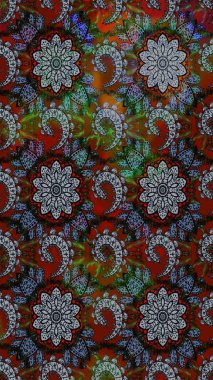 Hediye ambalaj kağıdı, tebrik kartları, posterler ve pankart tasarımı. Gri ve kahverengi renkli çiçekler. Raster düz çiçek çizim deseni.