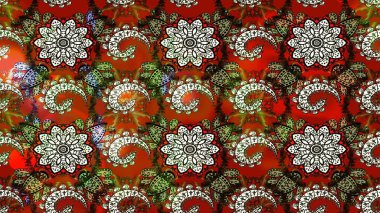 Çiçekler suluboya eskiz deseni. Raster Stili kumaş deseni.