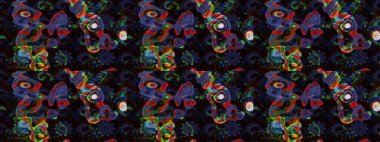 Siyah ve mor renkli çiçekler. Nazik, narin çiçek arkaplanı. Raster çiçek desenli ve çiçekli..