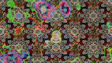 Renkli Yaz Temalı eskiz kalıbı. Düz Çiçek Elementleri Tasarımı. Gri ve nötr renkte çiçekler. Raster illüstrasyonunda çiçek deseni çizimi.