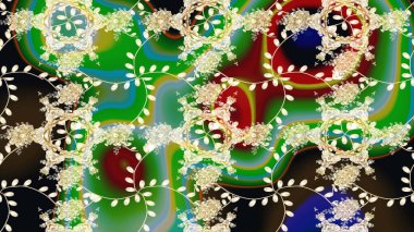 Raster stili kumaş deseni. Çiçekler suluboya çizim deseni.