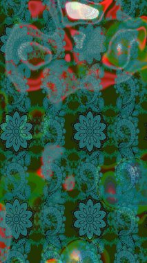 Ethnic Mandala ornament. Can be used for textile, greeting card, coloring book, phone case print. Indian floral paisley medallion pattern. Raster Henna tattoo style.