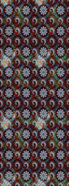 Eskiz arkaplan modeli. Yapraklı çiçekler ve doğal ve siyah renklerde papatya çiçekleri. Raster - stok.