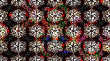 Hediye ambalaj kağıdı, tebrik kartları, posterler ve pankart tasarımı. Raster düz çiçek çizim deseni. Siyah renkte çiçekler.