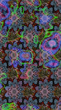 Yapraklı çizim şekli. Davetiye ve kartpostal tasarımı için dekoratif çiçek unsurları. Poster ya da kapak için arka plan. Tekstil için figür. Sevimli zarif çiçekler Raster illüstrasyonu.