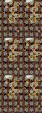 Eskiz arkaplan modeli. Suluboya, elle çizilmiş. Raster hisseleri. Çiçekler kahverengi ve gri.