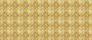 Raster altın desen. Kusursuz altın desenli bukleler. Doğu tarzı arabesk. Altın elementli bej, sarı ve nötr renkler. Raster illüstrasyonu.