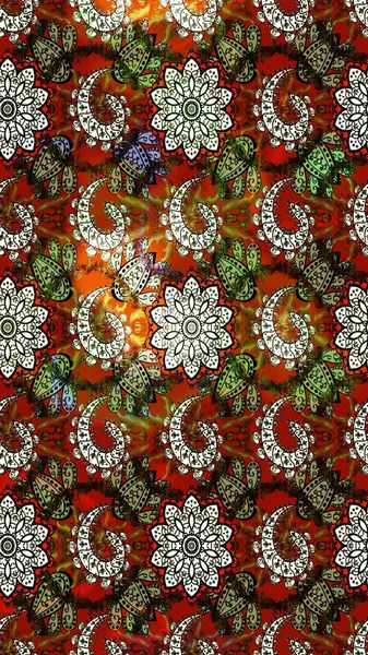 Şirin çiçek elementleri. Düz Çiçek Elementleri Tasarımı. Raster illüstrasyonu. Taslak desenli, modaya uygun kumaş deseni. Renkli Bahar Teması çizim şablonu.