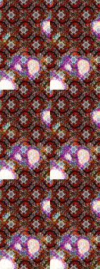 Tekstil ve kapak tasarımı için mükemmel. Kahverengi ve kırmızı renkte çiçekler. Elle çizilmiş sonbahar çiçeği deseni. Renkli kahverengi ve kırmızı çizim kalıpları. Doodle tarzı.