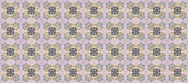 Çiçek süsü kumaş deseni, cam, çiçek desenli altın elementli gri ve bej renkler. Klasik raster altın pürüzsüz desen.