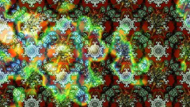 Küçük çiçekteki sevimli çiçek deseni. Raster illüstrasyonu. Çizim.