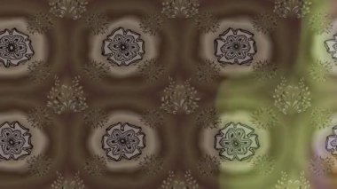 Renkli unsurlarla hareketli arka plan görüntüleri. Çiçekler. Eski model. Bayrak tarzı. Video kaydı. Şablon. Döngü. Kusursuz..