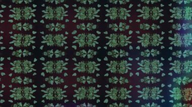 Renkli unsurlarla hareketli arka plan görüntüleri. Çiçekler. Eski model. Bayrak tarzı. Video kaydı. Şablon. Döngü. Kusursuz..