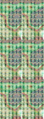 On neutral and green colors. Raster illustration. A pattern of neutral and green daisies on a neutral and green colors.