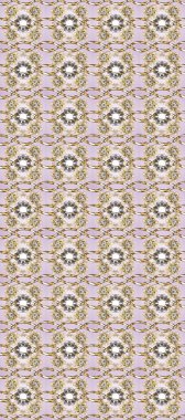 Klasik raster sarısı, kusursuz desen. Çiçek süsü kumaş deseni, cam, çiçek desenli metal bej, nötr ve gri renkte altın elementler..