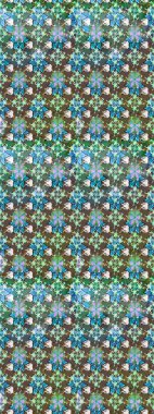 Raster Güzel kumaş deseni. Raster suluboya deseni, narin çiçekler, yeşil çiçekler, tebrik kartı şablonu..