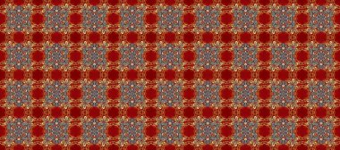 Kusursuz kraliyet lüksü, altın barok kumaş rengi. Altın antika ortaçağ dekoratifi, yaprakları ve altın desenli süslemeleri ile kırmızı, kahverengi ve gri renklerde pürüzsüz desenler..