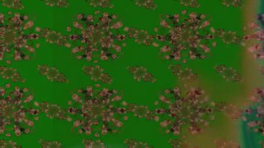 Renkli unsurlarla hareketli arka plan görüntüleri. Çiçekler. Eski model. Bayrak tarzı. Video kaydı. Şablon. Döngü. Kusursuz..