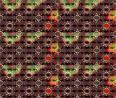 Düz Çiçek Elementleri Tasarımı. Siyah ve kırmızı renkte çiçekler. Çiçekli çizim şekli. Renkli Bahar Teması çizim şablonu.