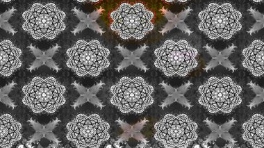 Çiçek desenli çizim. Asya tekstil tarzında. Raster illüstrasyonu. Güzel kumaş deseni. Renkli Bahar Teması eskiz kalıbı. Düz Çiçek Elementleri Tasarımı.