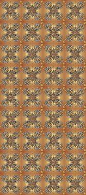 Damask pürüzsüz yineleme kalıbı. Barok tarzında altın çiçekli süs. Antika altın tekrarlanabilir duvar kağıdı. Bej, kahverengi ve gri renklerde altın element.