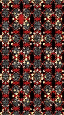 Robot resim. Raster illüstrasyonu. Küçük çiçekte sevimli çiçek deseni var..