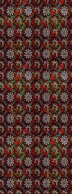 Kumaş, duvar kağıdı ve kağıt üzerine baskı yapmak için gelişen arka plan. Raster illüstrasyonu. Eski usul küçük çiçekli şirin bir eskiz deseni. Moda arka planında parlak buketler.