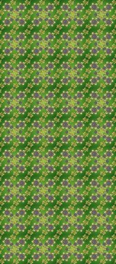 Klasik raster şablonu. Yeşil, gri, nötr ve altın desenli. Tekrarlayan ögelerle kusursuz soyut arkaplan.