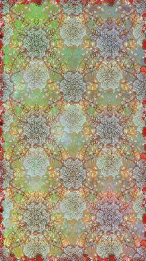 Soyut etnik raster kusursuz desen. Arkaplan dokusu, duvar kağıdı, çiçek teması, tarafsız ve gri renkler. Kabile sanatı boho baskısı, klasik çiçek arkaplanı.