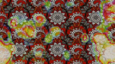 Sevimli küçük çiçek desenle. Raster resim. Çiçek desenli çiçek ve yaprakları ile.