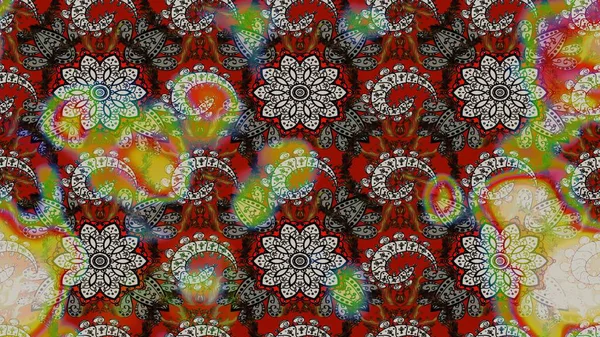 Sevimli küçük çiçek desenle. Raster resim. Çiçek desenli çiçek ve yaprakları ile.