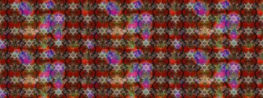 Kahverengi ve kırmızı el çizimi desen. Sanat ilham verici ve kırmızı stil çiçekler ve arka plan bırakır. Raster deseni. Karalama çiçekleri çizim deseni.