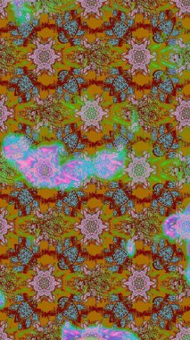 Sabıka fotoğraflarında, bebek kıyafetlerinde, duvar kâğıtlarında, paket kutularında falan kullanılabilir. Zarif, parlak ve eskiz kahverengi ve yeşil çiçek desenli tasarım.