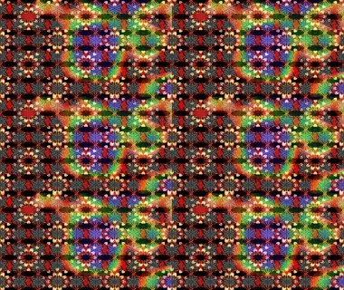 Yumuşak, bahar çiçekleri siyah ve kırmızı renklerde. Raster illüstrasyonu. Raster deseni. Patlayan çiçekler soyut yerleştirilmiş.