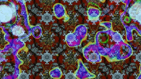 Tekstil veya kitap kapakları, imalat, duvar kağıtları, baskı, hediye paketi ve yapıştırma kitabı için çiçek eskizi geçmişi. Raster illüstrasyonu. Küçük ölçekli çiçeklerdeki basit sevimli desen.