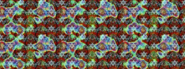 Raster illüstrasyonu. Taslak desenli, modaya uygun kumaş deseni. Şirin çiçek elementleri. Renkli Bahar Teması eskiz kalıbı. Düz Çiçek Elementleri Tasarımı.