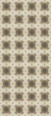 Klasik raster sarısı, kusursuz desen. Geleneksel oryantasyon süsü. Gri, bej ve altın elementli nötr renklerde kusursuz desen. Klasik vintage arkaplan.