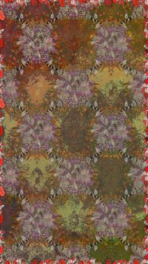 Kusursuz desen. Ultraviyole kumaş deseni. Organik motif arka planı. Raster illüstrasyonu.