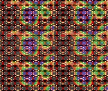 Yumuşak, bahar çiçekleri siyah ve kırmızı renklerde. Raster illüstrasyonu. Raster deseni. Patlayan çiçekler soyut yerleştirilmiş.