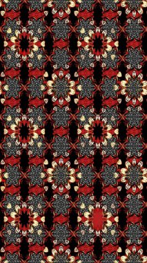 Robot resim. Küçük çiçekteki sevimli çiçek deseni. Raster illüstrasyonu.