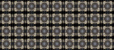 Barok tarzında kusursuz bir doğulu süsü. Raster oryantal süs. Geleneksel klasik altın desen. Altın desenli gri, siyah ve kahverengi altın elementli.