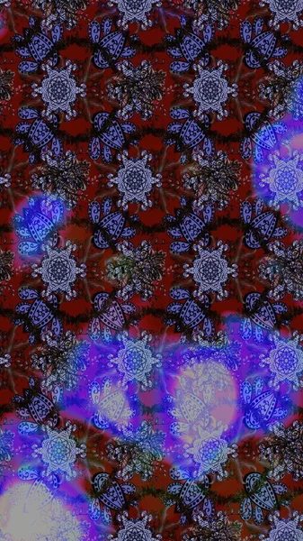 Düz Çiçek Elementleri Tasarımı. Raster illüstrasyonundaki çiçek desenli çizim. Renkli Bahar Teması eskiz kalıbı. Mor ve kahverengi renkte çiçekler.