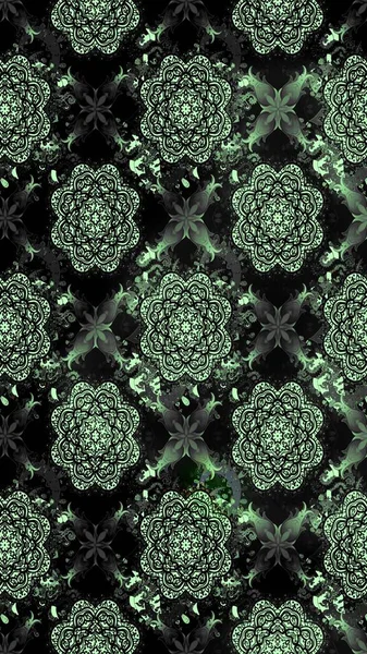 Eskiz geçmişi. Raster illüstrasyonu. Raster. Kumaş, tekstil, duvar kağıdı baskısı için. Tomurcukları çiçek olan sevimli bir çiçek deseni. Antika retro tarzı.