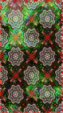 Sevimli çiçek raster deseni. Düz çiçek öğeleri tasarım. Moda kumaş deseni. Yaz tema Dikişsiz desen arka plan rengi.